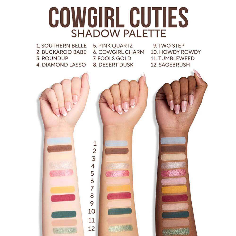 Beauty Creations x Powerpuff Girls "Cowgirl Cuties" Shadow Palette | 12-Pan Rodeo Eyeshadow