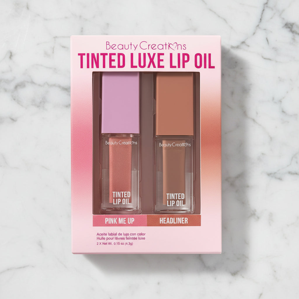 Beauty Creations Tinted Luxe Lip Oil Duo Set
