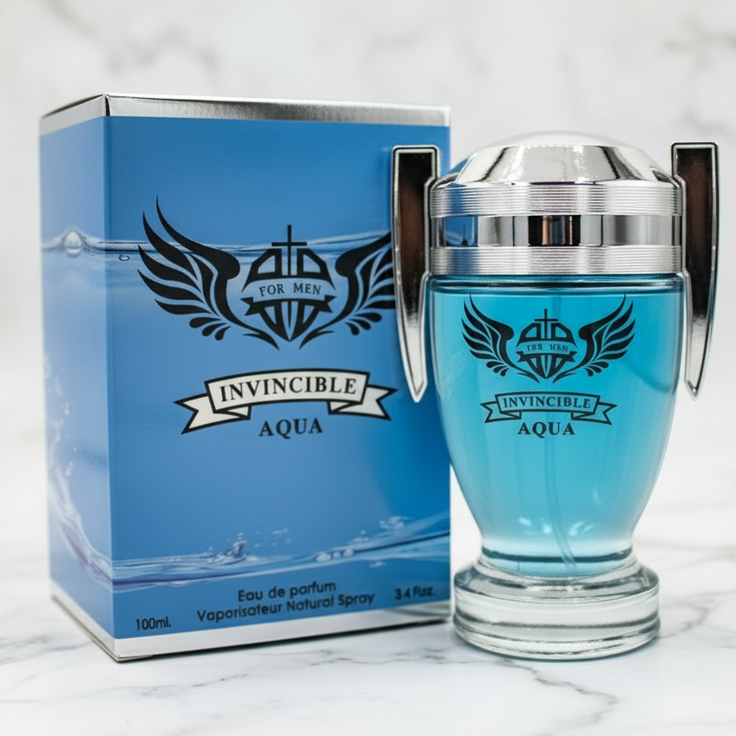 Invincible Aqua Men's Cologne  3.4 oz