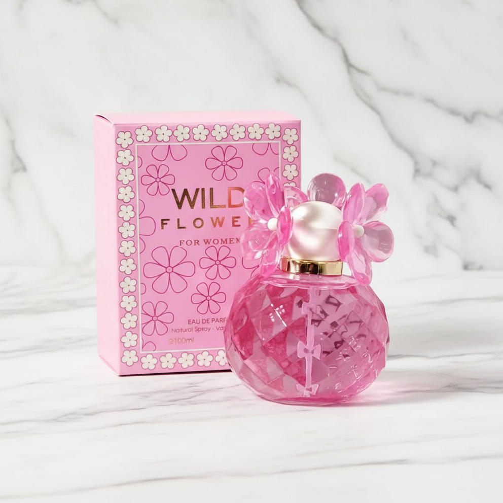 Wild Flower Eau de Parfum for Women 3.4oz Fresh Floral, Green Petals & Soft Musk Perfume