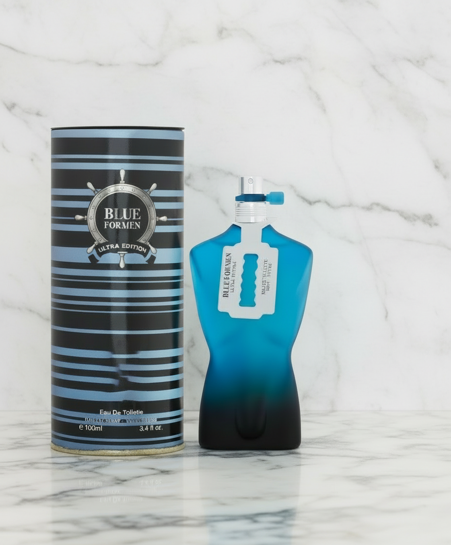 Blue ED Ultra Edition Cologne for Men 3.4oz – Fresh Aquatic & Clean Woody Eau de Toilette