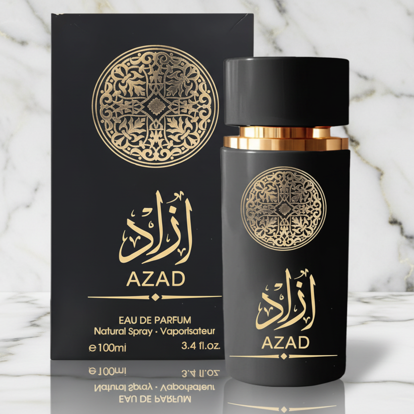 Azad Eau De Parfum for Men 3.4 oz – Warm Woody Vanilla Amber Fragrance
