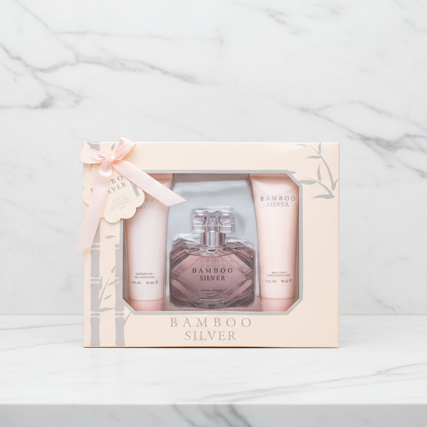 Bamboo Silver 3 Pc Gift Set by EBC Collection – Inspired by Gucci Bamboo