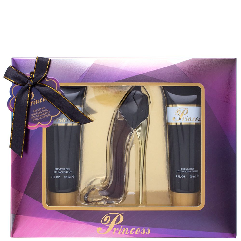 Princess Women’s High Heel Perfume 3 PC Gift Set