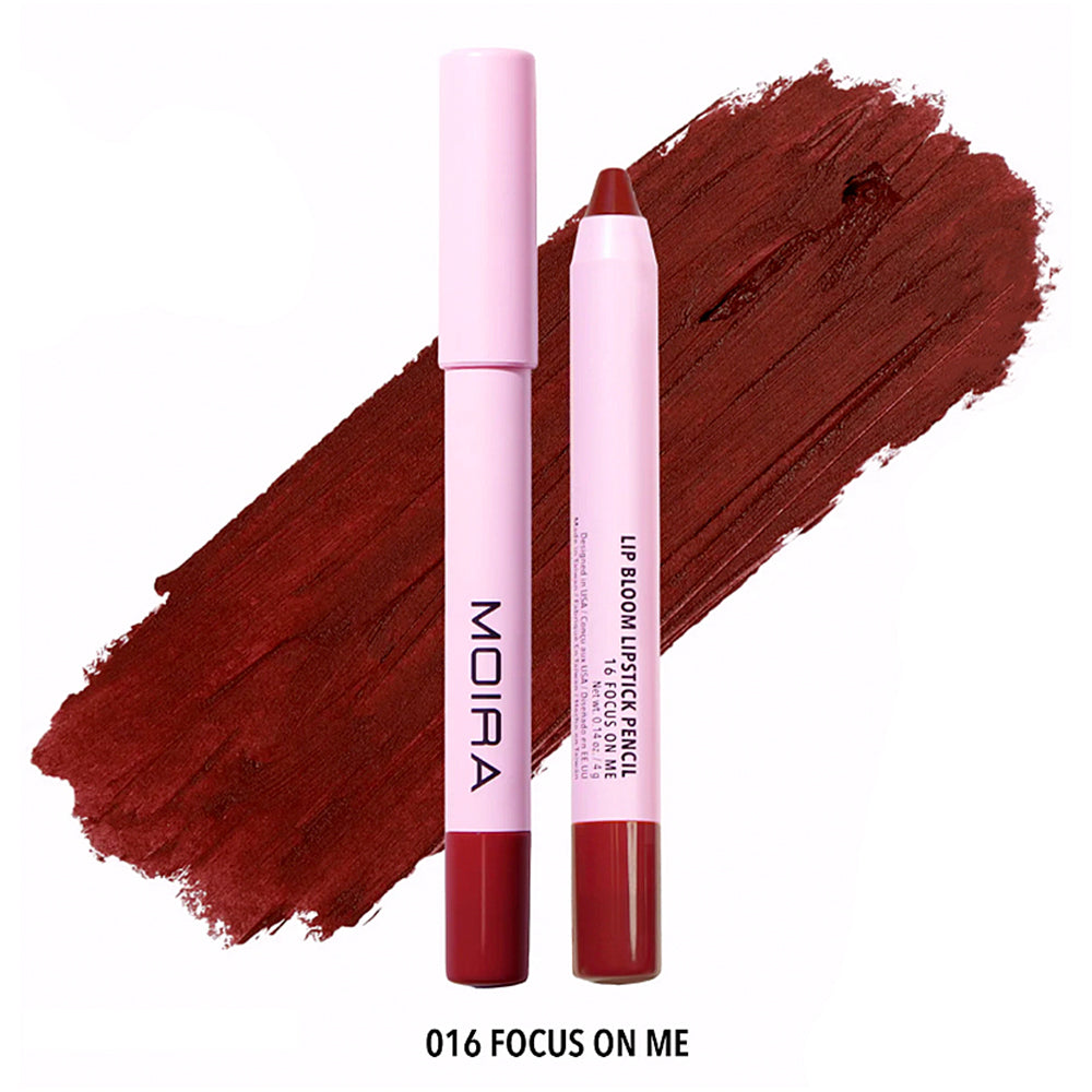 Moira Lip Bloom Lipstick Pencil | Creamy, Long-Lasting Lip Color in 8 Shades