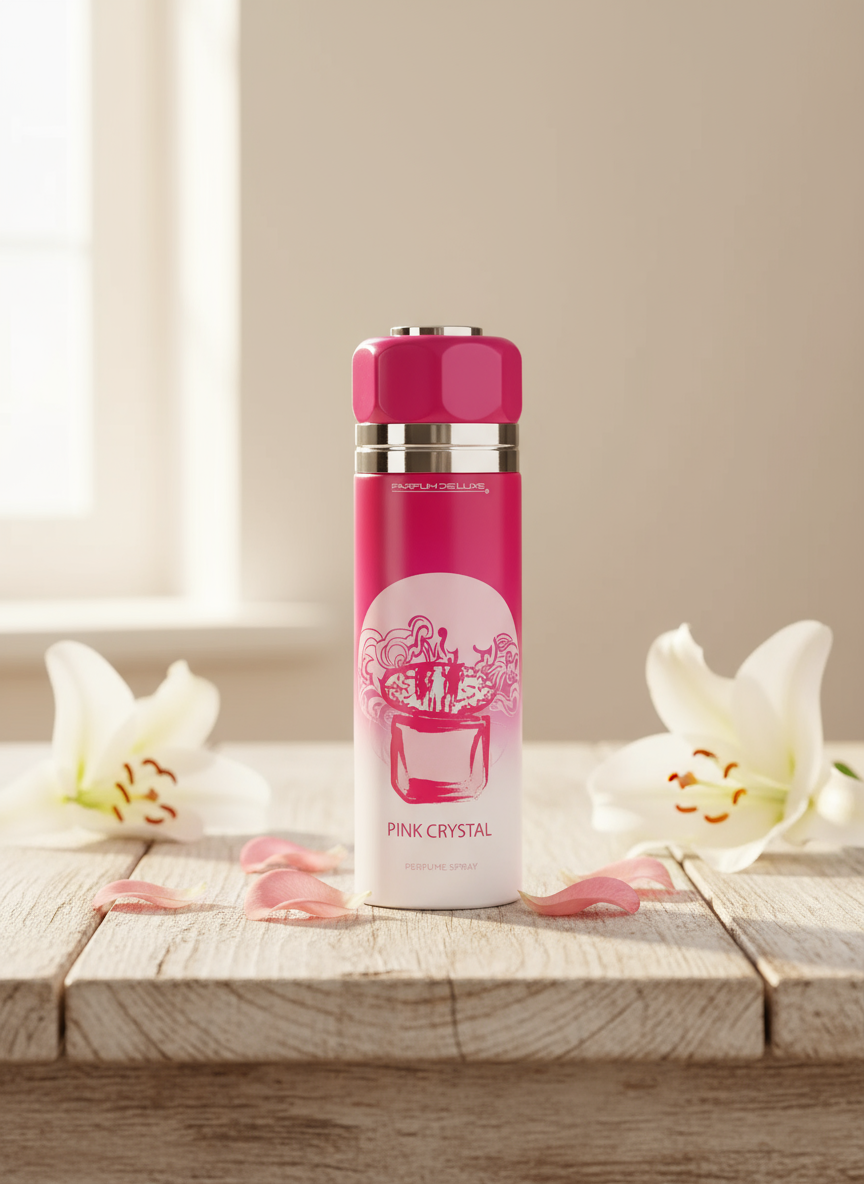 Pink Crystal Perfumed Body Spray for Women 6.75oz
