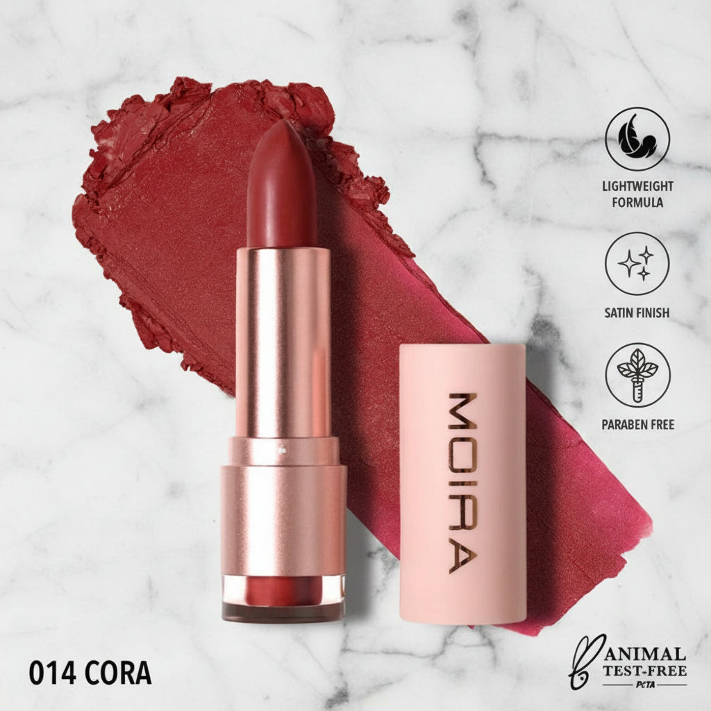 Moira Lip Goddess Satin Finish Lip Color Lipstick