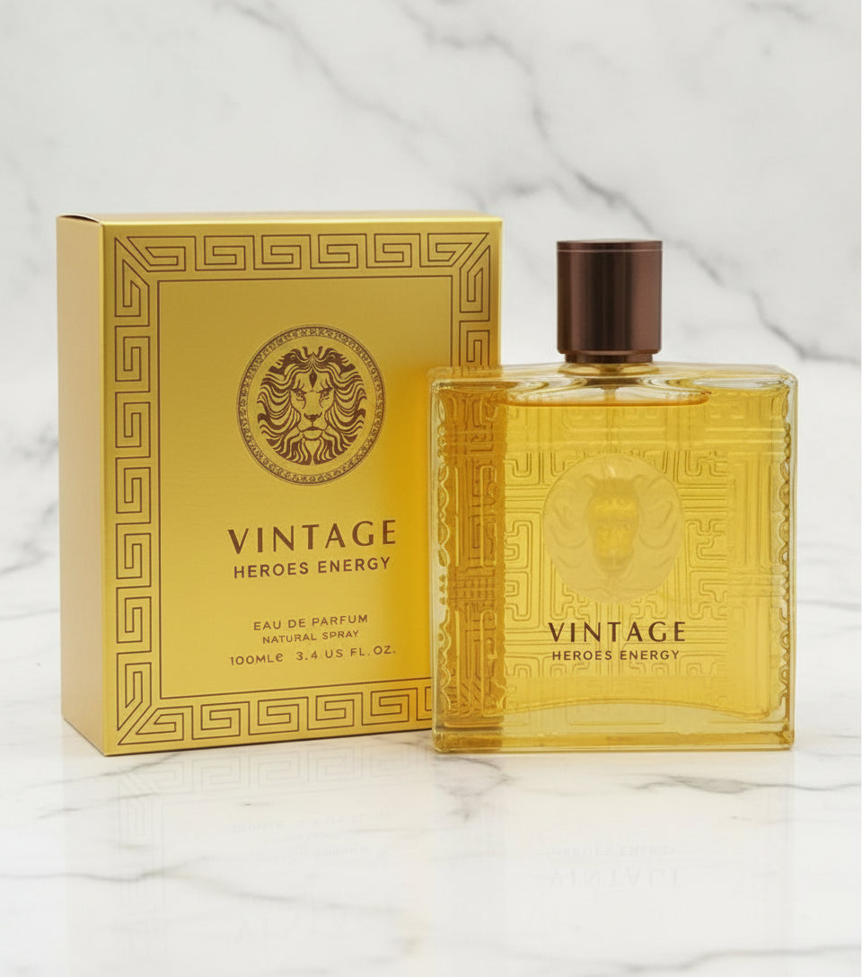 Vintage Heroes Energy Men's Cologne 3.4 oz