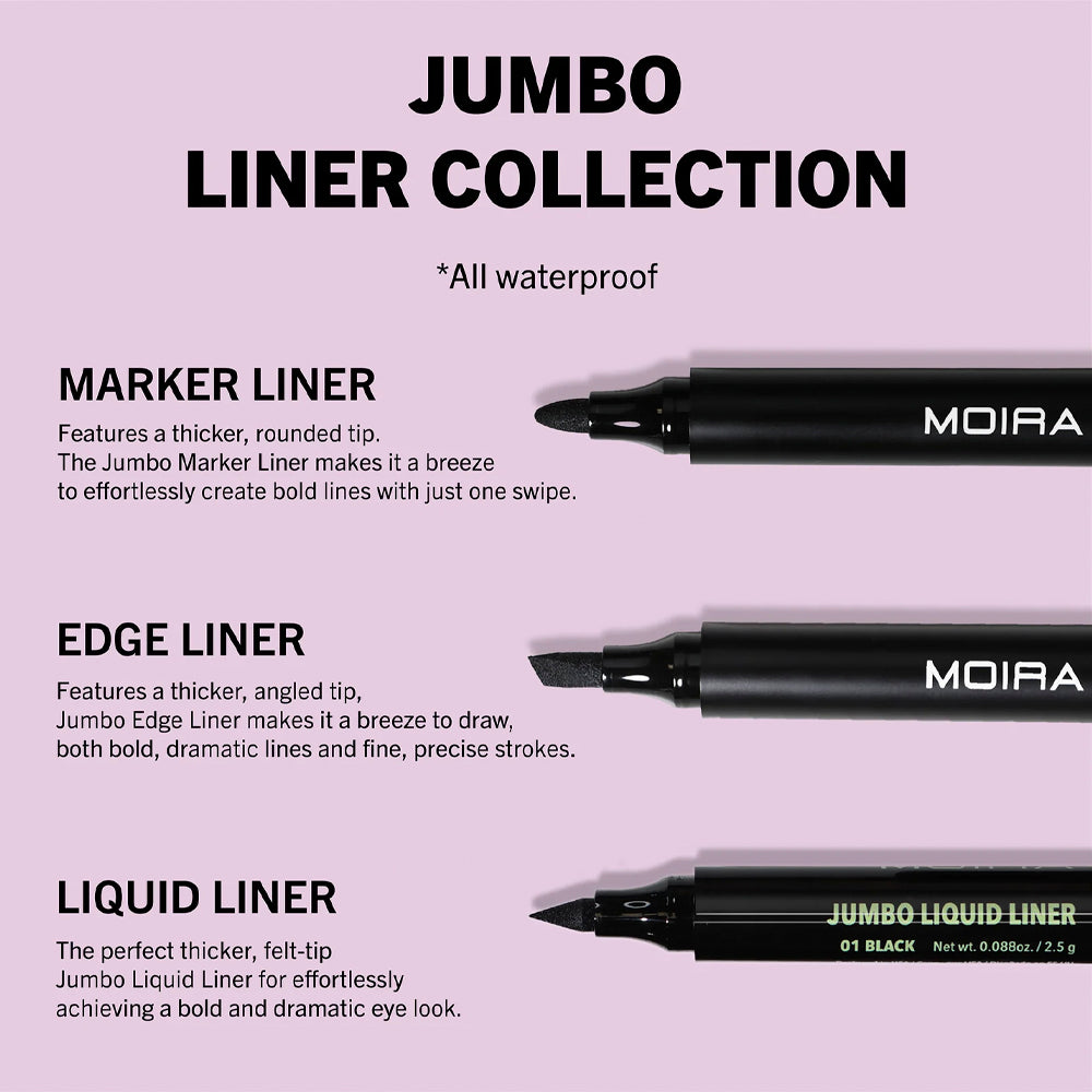 Moira Jumbo Marker Liquid Liner – Bold Precision Felt-Tip Eyeliner