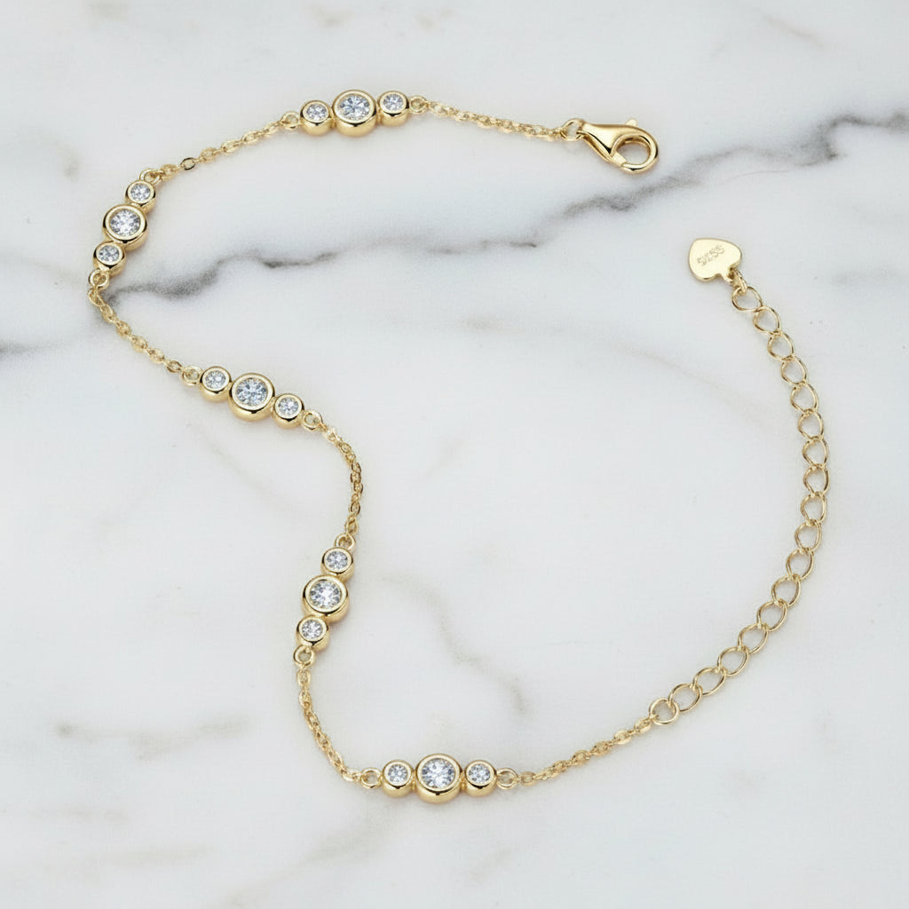 Round Moissanite Bracelet S925