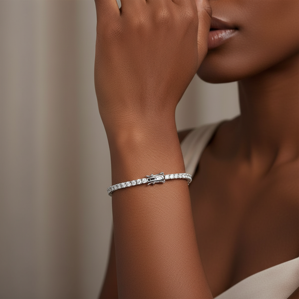 Moissanite Shimmer Bracelet  S925