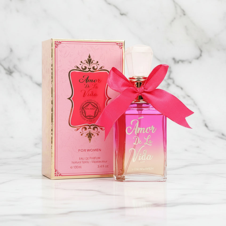 Amor De La Vida Eau de Parfum for Women – Romantic Floral, Sweet Fruit & Warm Musk Perfume