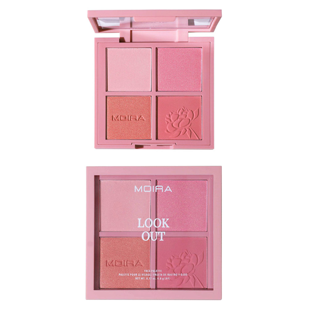 Moira Ready Set Go Face Palette – 4-in-1 Contour, Highlight & Eye Palette