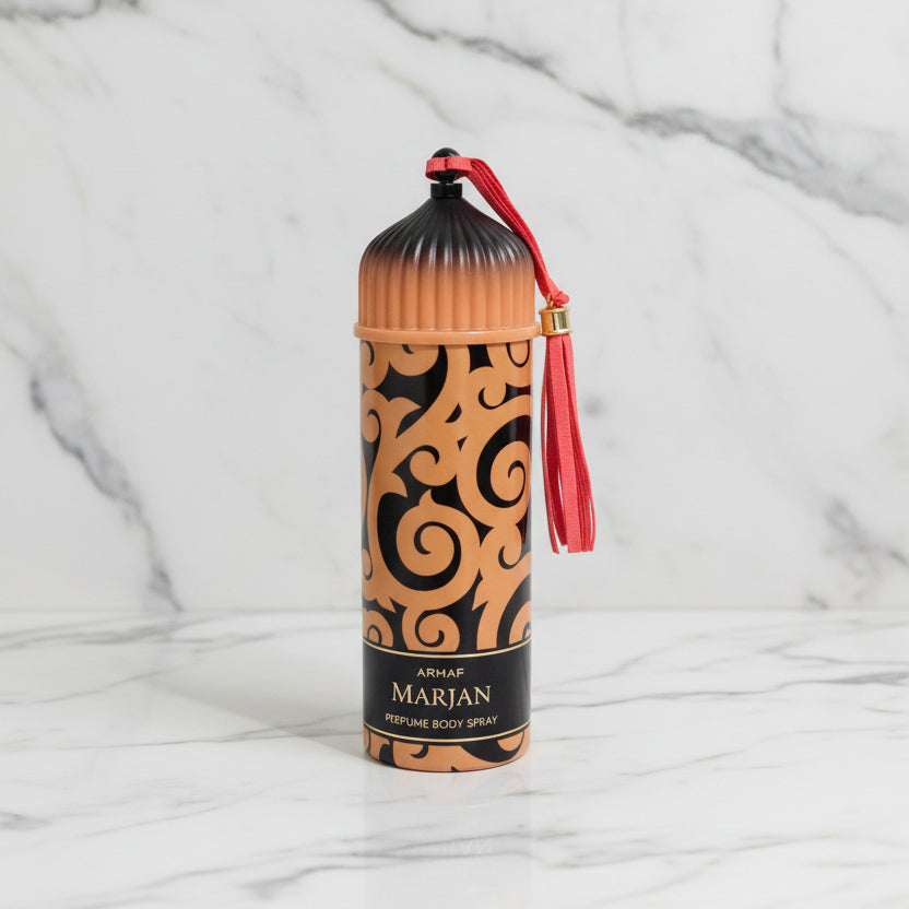 Marjan Perfumed Body Spray for Women 6.7 oz Red & Orange Editions – Soft Feminine Refreshing Fragrance Mist