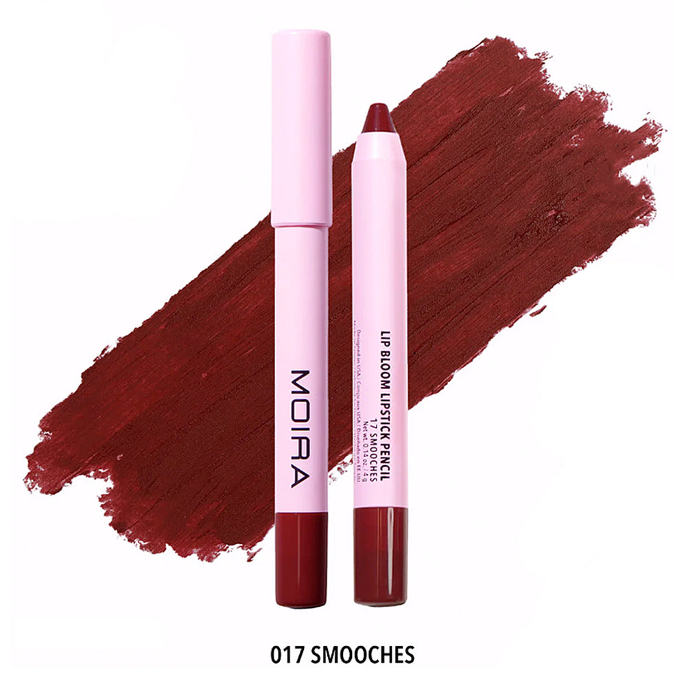 Moira Lip Bloom Lipstick Pencil | Creamy, Long-Lasting Lip Color in 8 Shades