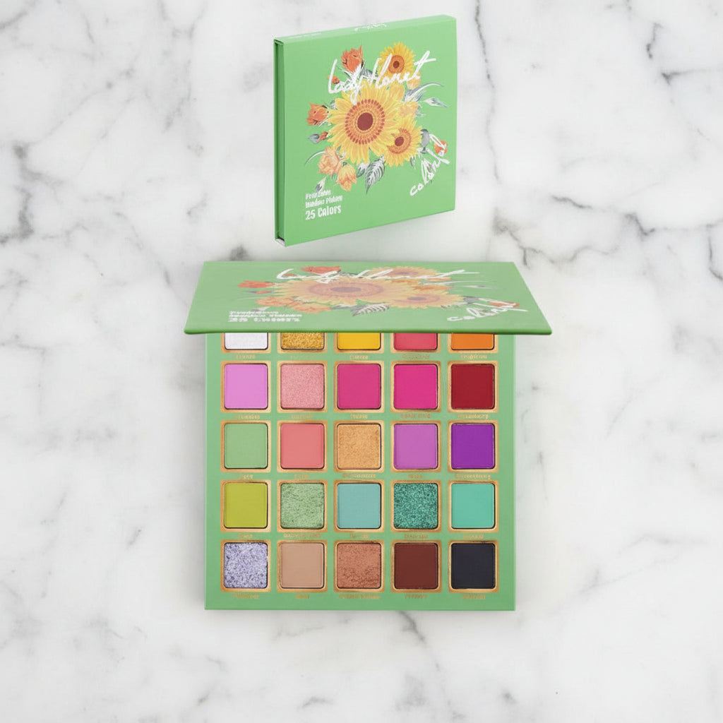 Lady Harvest 25-Color Eyeshadow Palette – Earthy Mattes & Shimmer Glam