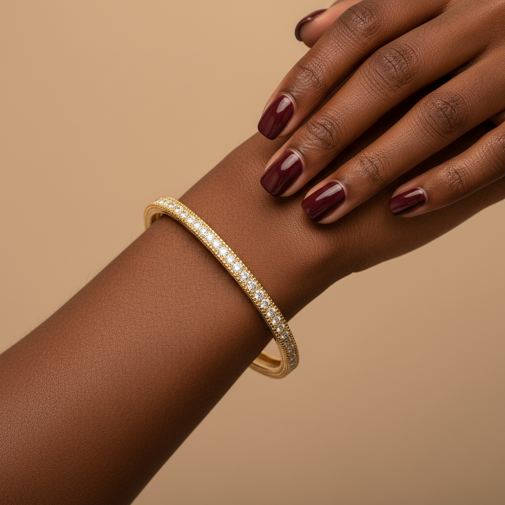 Elodie Pavé Cuff Bracelet