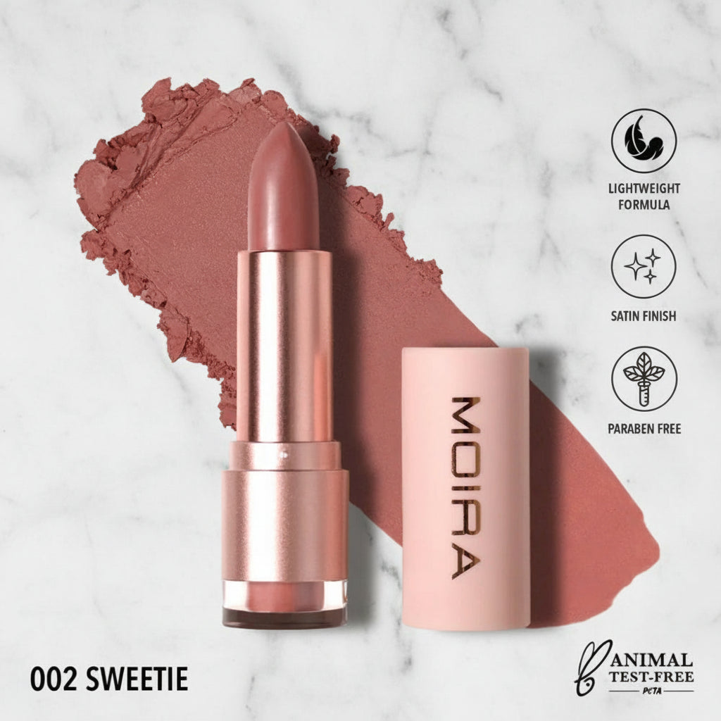 Moira Lip Goddess Satin Finish Lip Color Lipstick