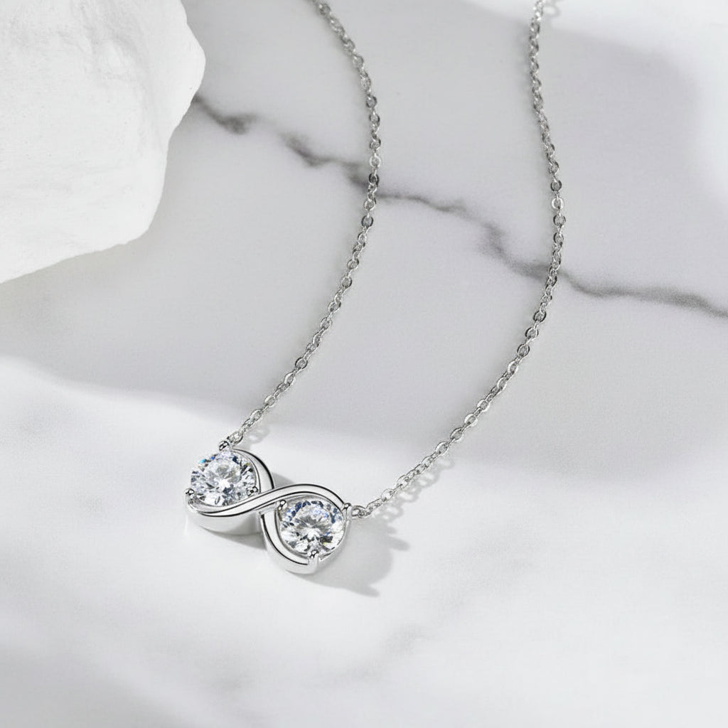 Infinity Moissanite Necklace | S925