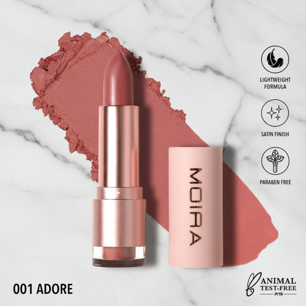 Moira Lip Goddess Satin Finish Lip Color Lipstick