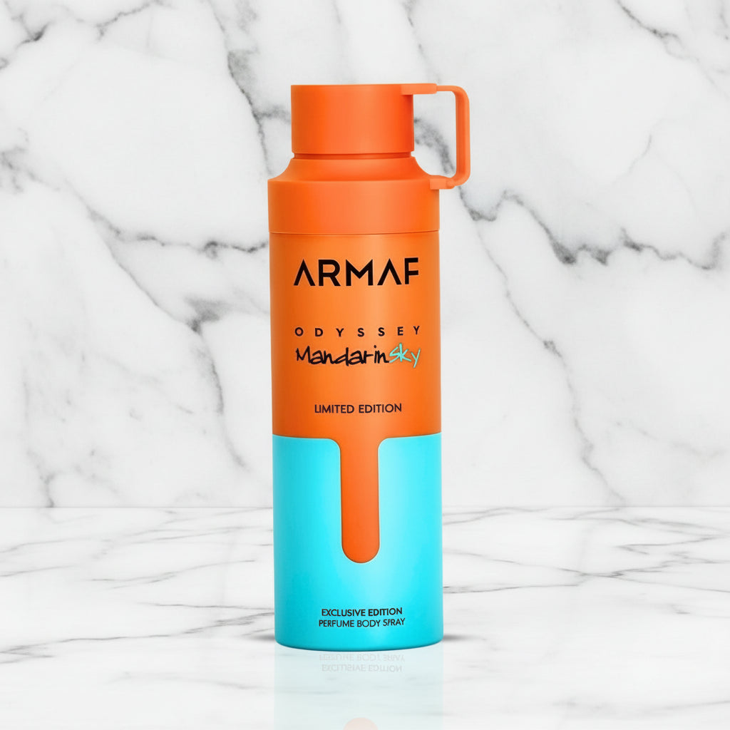 Armaf Odyssey Body Spray for Men, Mandarin Sky, Mega, Aqua