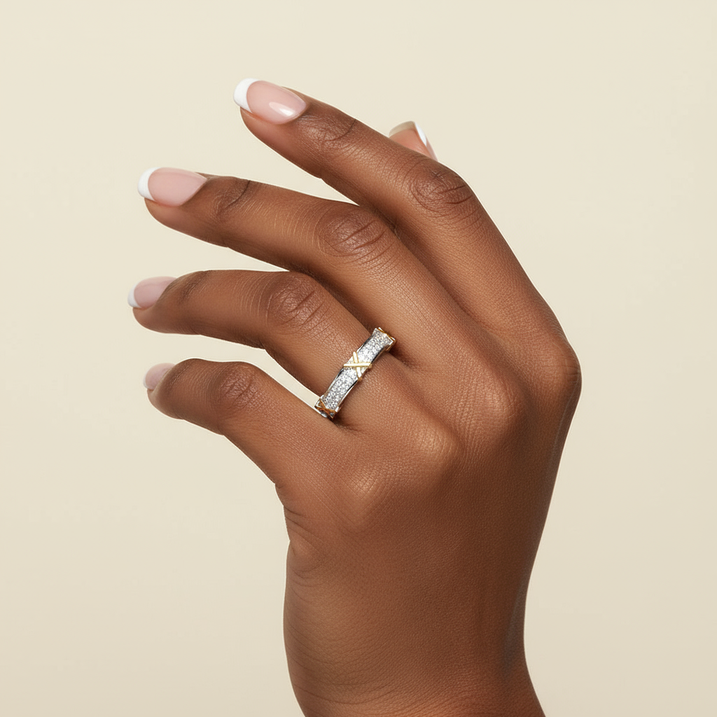 Duet Pave Accent Ring