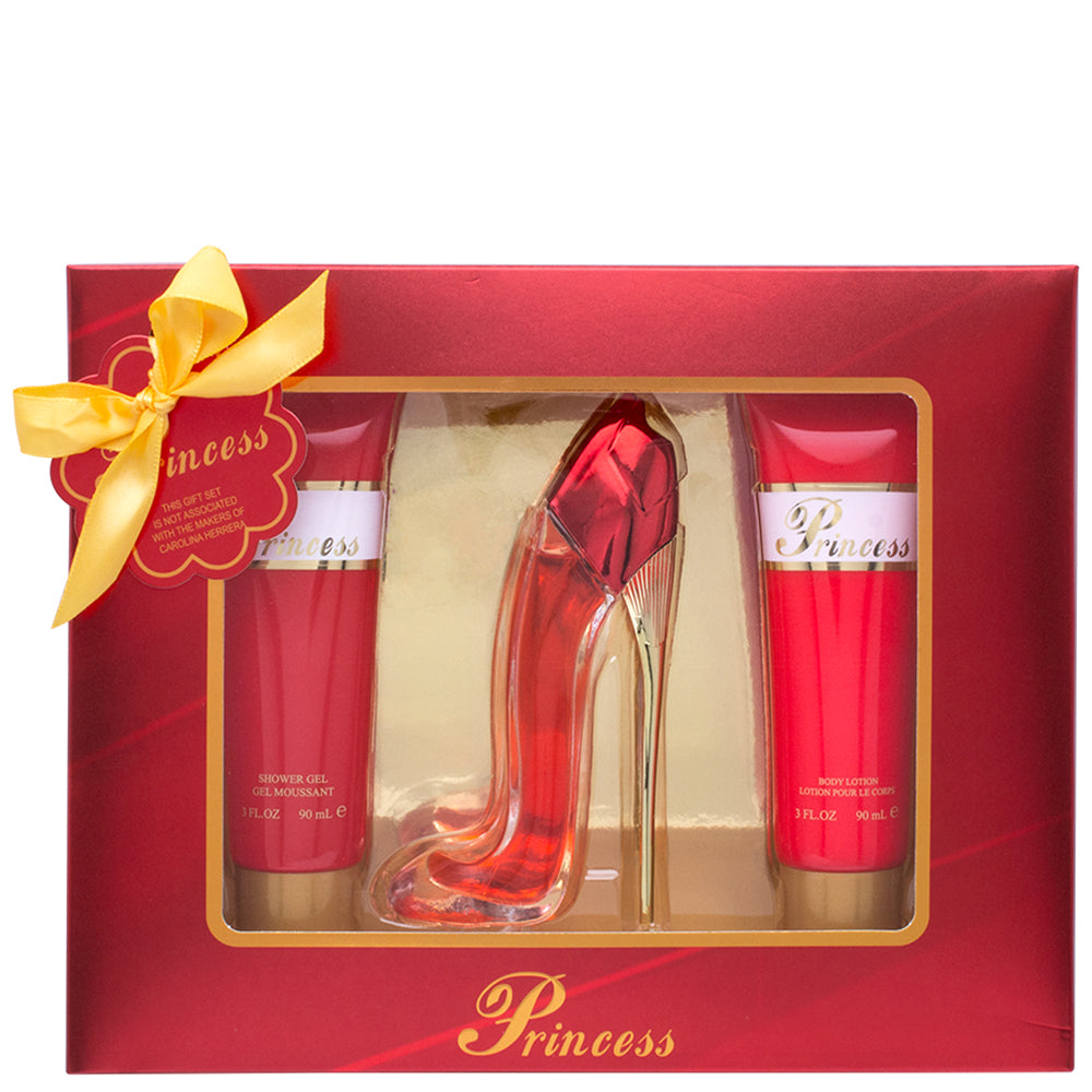 Princess Women’s High Heel Perfume 3 PC Gift Set