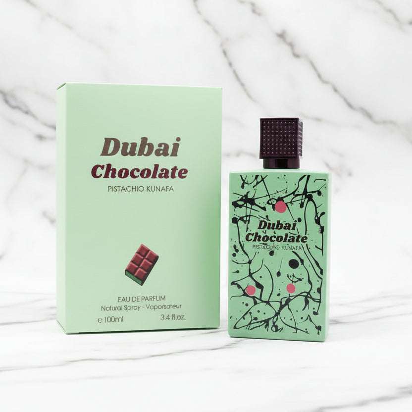 Dubai Chocolate Eau De Parfum 3.4 oz for Women – Sweet Gourmand Pistachio Vanilla Perfume