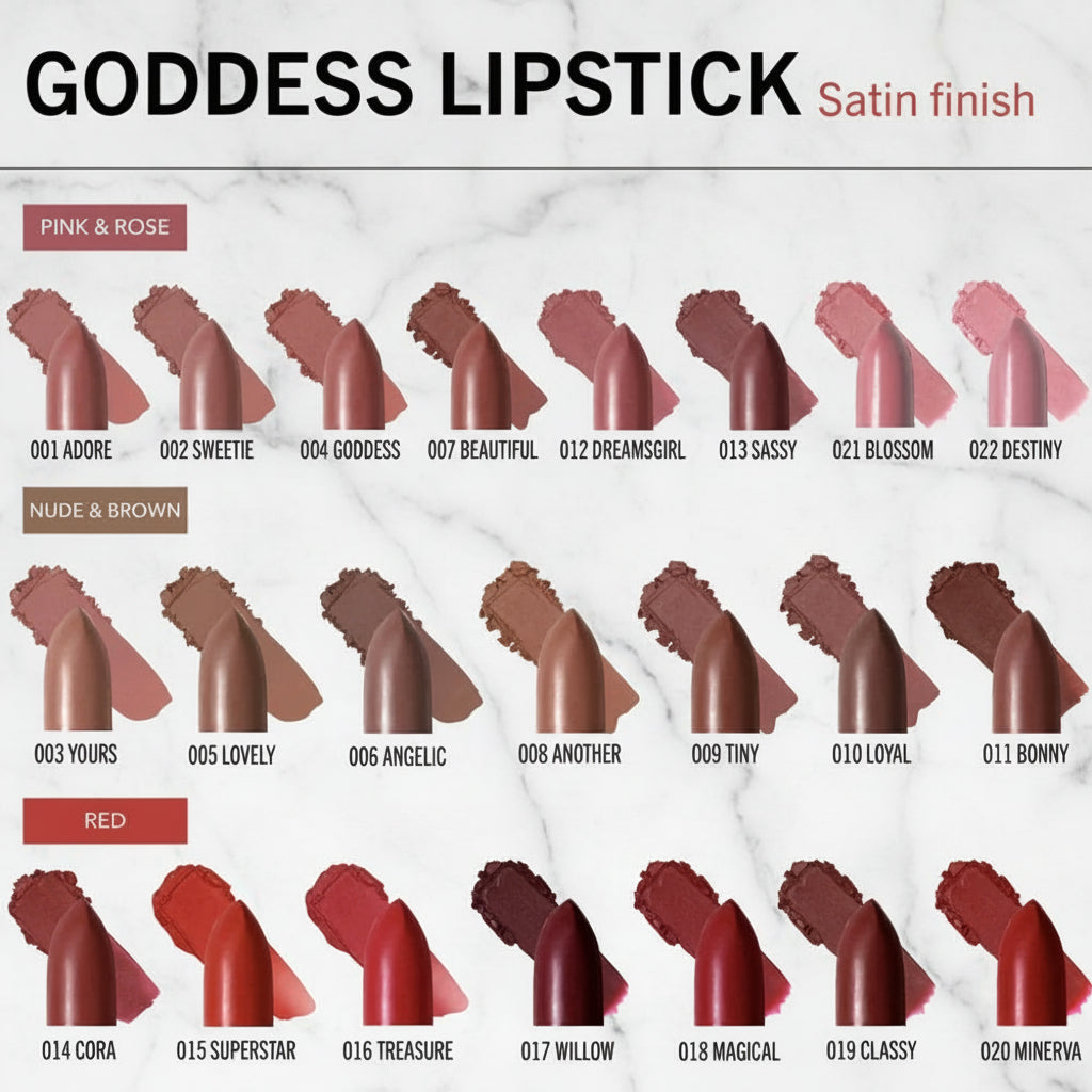 Moira Lip Goddess Satin Finish Lip Color Lipstick