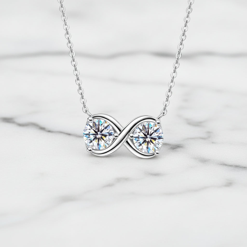 Infinity Moissanite Necklace | S925