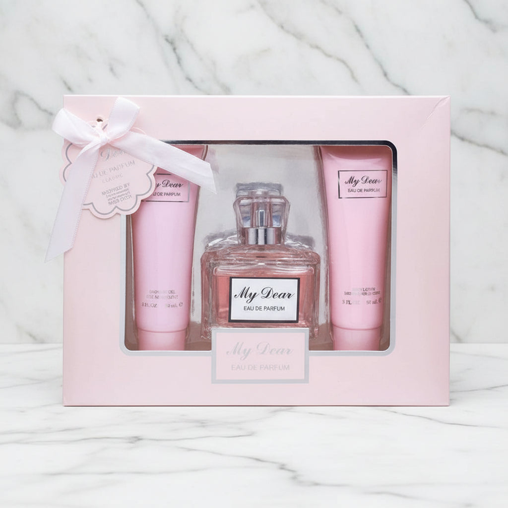 My Dear 3 Pc Eau De Parfum Gift Set by EBC Collection – Inspired by Miss Dior Blooming Bouquet