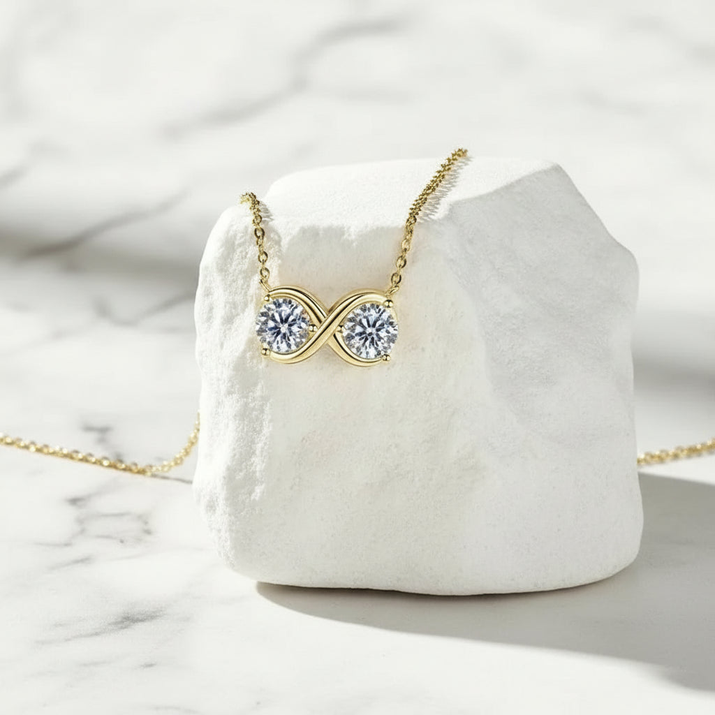 Infinity Moissanite Necklace | S925
