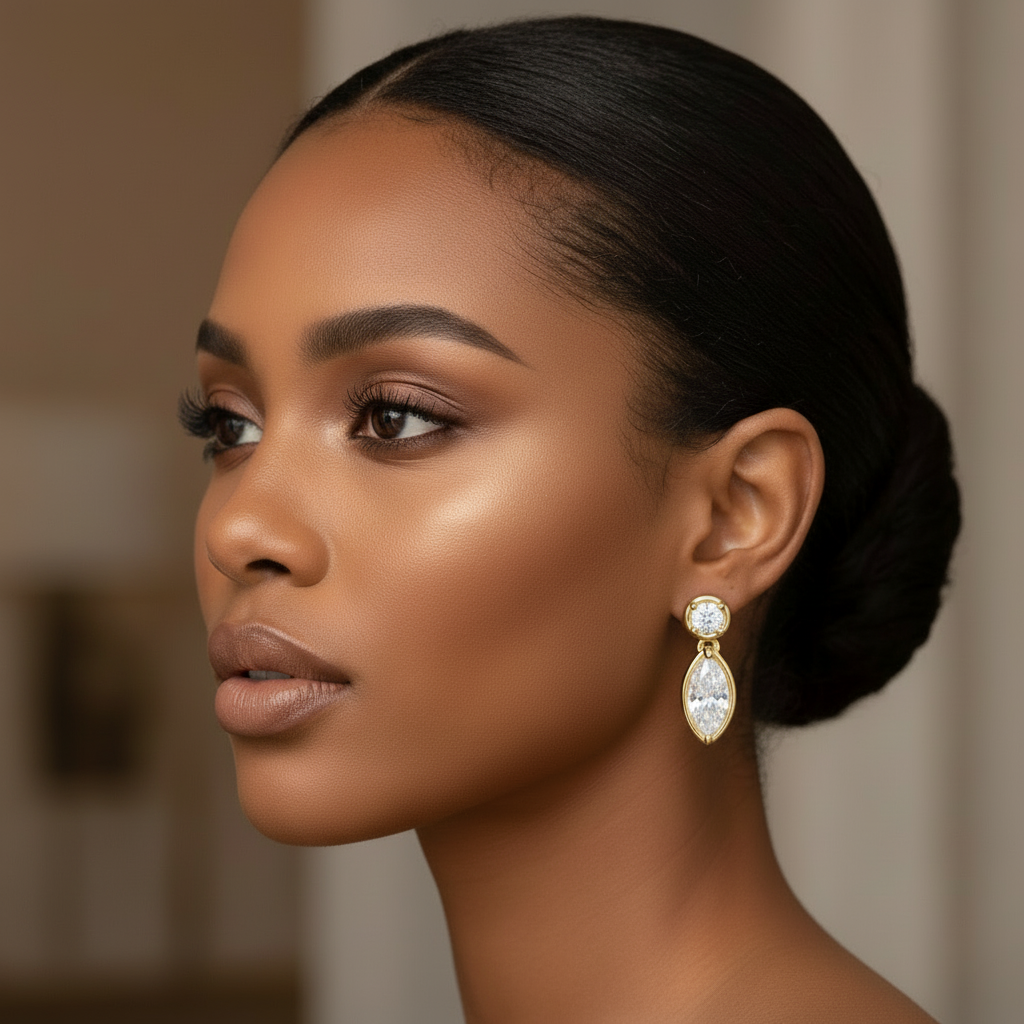 Monroe Oval Moissanite Luxury Earrings S925