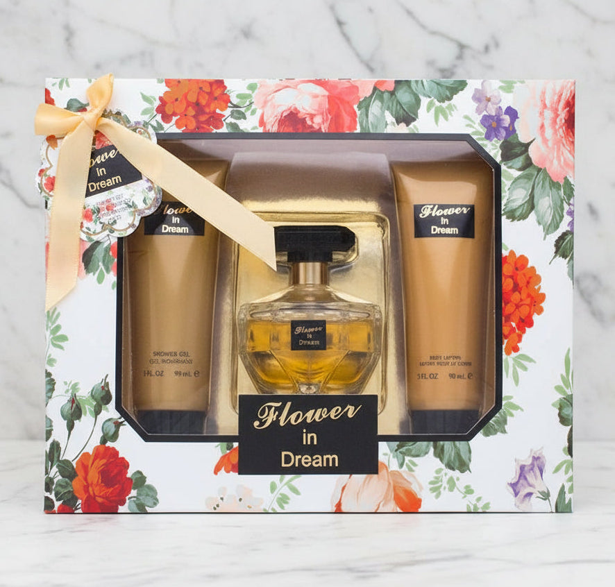 Flower In Dream 3 Pc Gift Set by EBC Collection Soft Floral Fruity Perfume