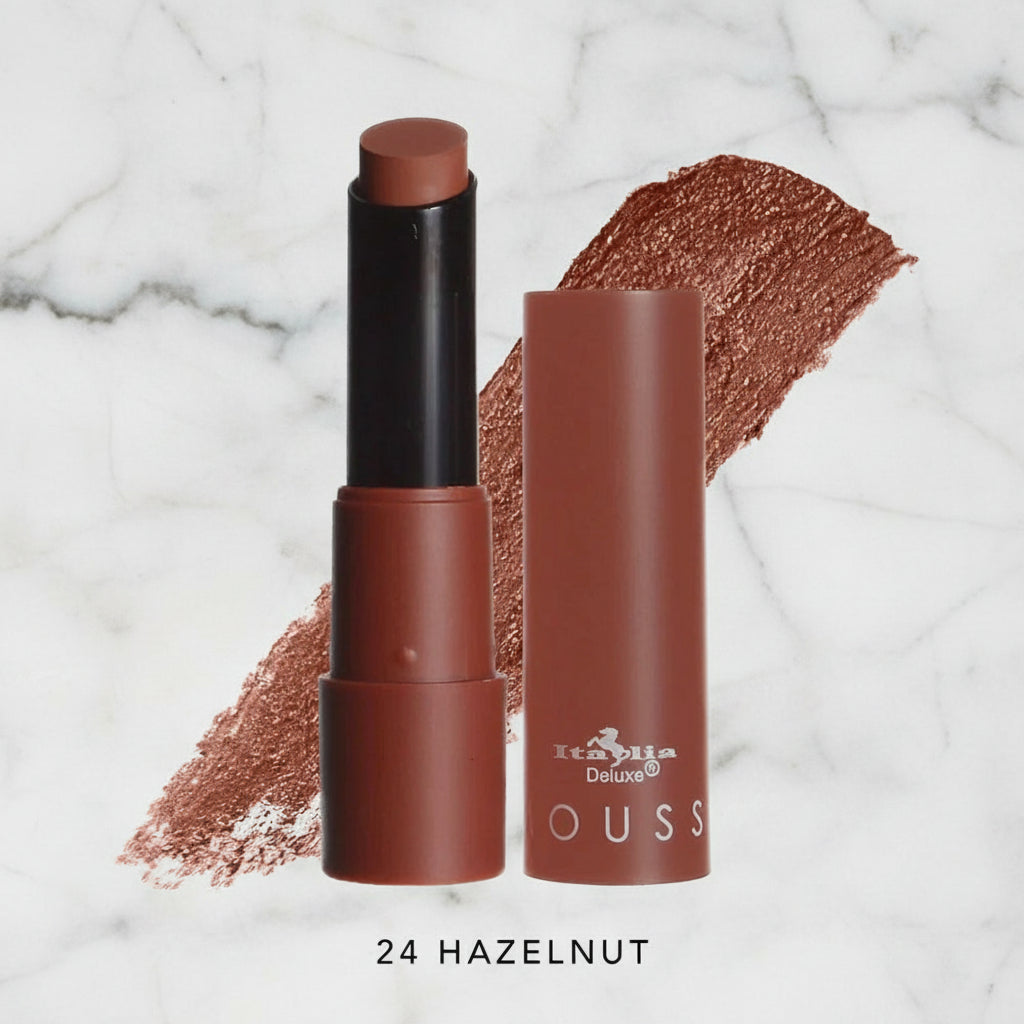 Italia Mousse Matte Lipstick Set – 6-Piece Ultra-Soft Velvet Matte Collection