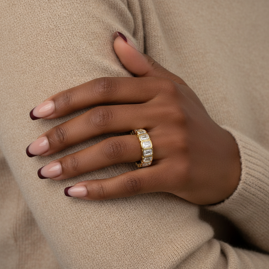 Veronica Moissanite Multi Circle Ring S925