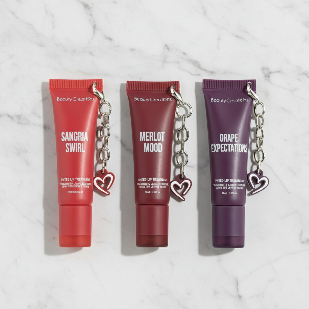 3PC Tinted Lip Treatment Set |Hydrating Lip Trio with Sheer Color & Shine
