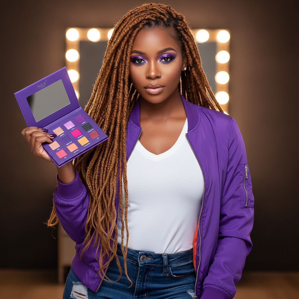 Amuse 12 Color In Out Eyeshadow Palette – Blendable Matte & Shimmer Eyeshadow Set