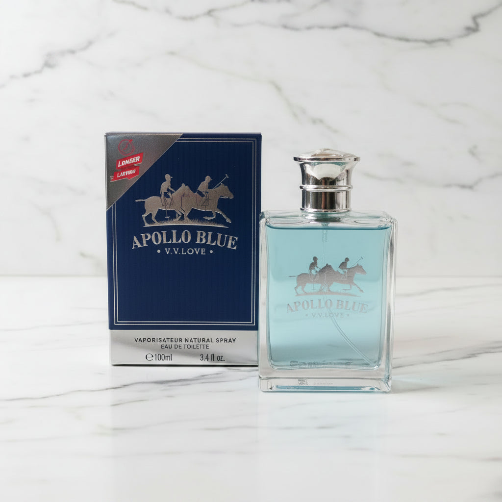 Apollo Blue Cologne for Men 3.4 oz