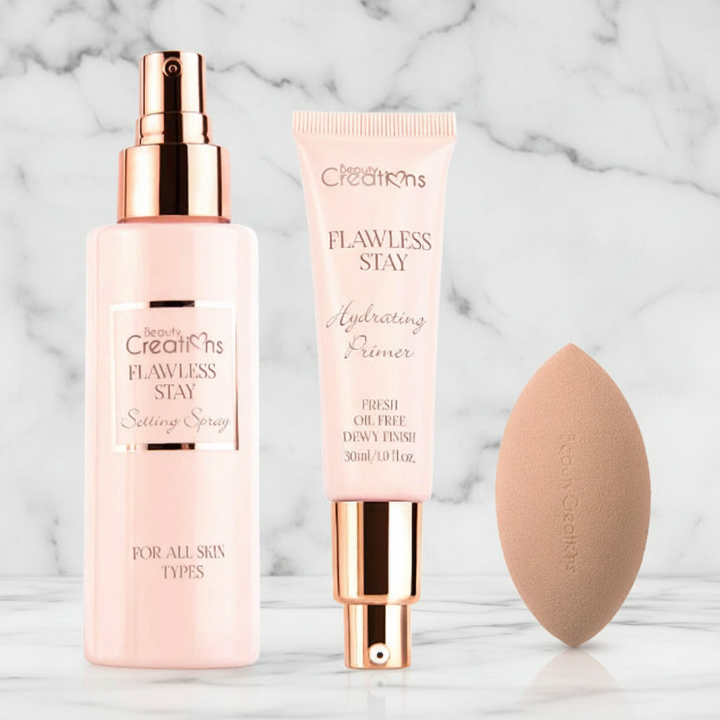 Beauty Creations Flawless Stay Prep & Prime Set – All-In-One Makeup Prep Kit